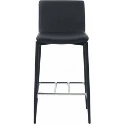 ASUPERMALL Ensemble De Bar 3 Pcs Similicuir Noir -Table haute et bar Soldes 32094938 5