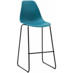 ASUPERMALL Ensemble De Bar 5 Pcs Plastique Turquoise -Table haute et bar Soldes 32096021 4
