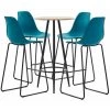 ASUPERMALL Ensemble De Bar 5 Pcs Plastique Turquoise