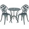 HELLOSHOP26 Set De Bistro Kit De Bistro Vintage Ensemble De Table Et De Chaises De Jardin Fonte Vert - Vert -Table haute et bar Soldes 32378740 1