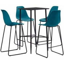 ASUPERMALL Ensemble De Bar 5 Pcs Plastique Turquoise