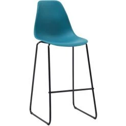 ASUPERMALL Ensemble De Bar 5 Pcs Plastique Turquoise -Table haute et bar Soldes 32400324 3