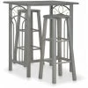 ASUPERMALL Ensemble De Bar 3 Pcs Bois Et Acier Anthracite 2 ASUPERMALL Ensemble De Bar 3 Pcs Bois Et Acier Anthracite -Table haute et bar Soldes 32400434 1