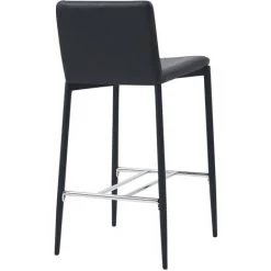 ASUPERMALL Ensemble De Bar 3 Pcs Similicuir Noir 10 ASUPERMALL Ensemble De Bar 3 Pcs Similicuir Noir -Table haute et bar Soldes 32400531 4