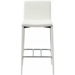 ASUPERMALL Ensemble De Bar 3 Pcs Similicuir Blanc 10 ASUPERMALL Ensemble De Bar 3 Pcs Similicuir Blanc -Table haute et bar Soldes 32400532 4