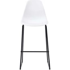ASUPERMALL Ensemble De Bar 5 Pcs Plastique Blanc -Table haute et bar Soldes 32400544 3