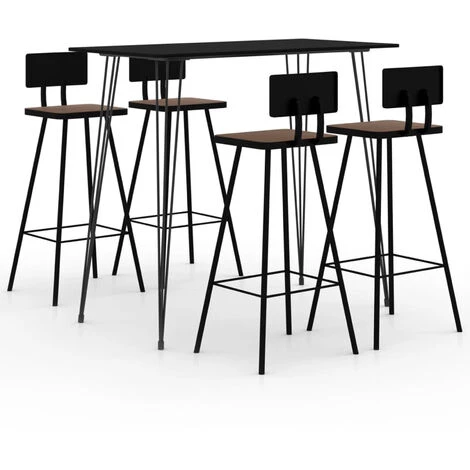 ASUPERMALL Ensemble De Bar 5 Pcs Noir 3 ASUPERMALL Ensemble De Bar 5 Pcs Noir