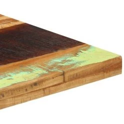 VidaXL Table De Bistro Carrée 50x50x75 Cm Bois De Récupération Massif - Brun -Table haute et bar Soldes 33109391 4