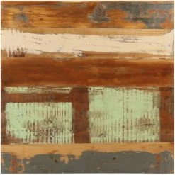 VidaXL Table De Bistro Carrée 60x60x75 Cm Bois De Récupération Massif - Brun -Table haute et bar Soldes 33112887 3