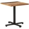 VidaXL Table De Bistro Carrée 70x70x75 Cm Bois De Récupération Massif - Brun -Table haute et bar Soldes 33112889 1