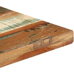 VidaXL Table De Bistro Carrée 80x80x75 Cm Bois De Récupération Massif - Brun -Table haute et bar Soldes 33112891 4