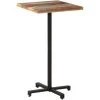 VidaXL Table De Bistro Carrée 60x60x110 Cm Bois De Récupération Massif - Brun