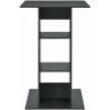 HELLOSHOP26 Table De Bar Bistrot Avec 3 étagères De Rangement 110 Cm Gris Foncé - Gris 1 HELLOSHOP26 Table De Bar Bistrot Avec 3 étagères De Rangement 110 Cm Gris Foncé - Gris -Table haute et bar Soldes 33344970 1