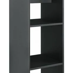 HELLOSHOP26 Table De Bar Bistrot Avec 3 étagères De Rangement 110 Cm Gris Foncé - Gris -Table haute et bar Soldes 33344970 4