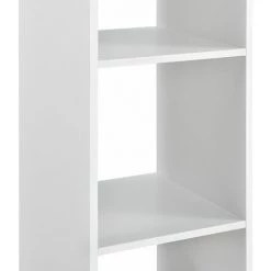 HELLOSHOP26 Table De Bar Bistrot Avec 3 étagères De Rangement 110 Cm Blanc - Blanc -Table haute et bar Soldes 33345094 4