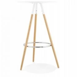 Paris Prix - Table De Bar "uzak" 101cm Blanc 9 Paris Prix - Table De Bar "uzak" 101cm Blanc -Table haute et bar Soldes 33651534 3
