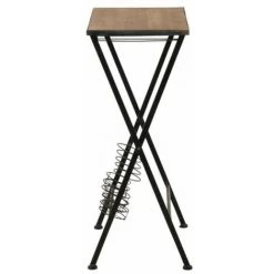 Paris Prix - Table & Range-bouteilles Métal "bistro" 65cm Noir -Table haute et bar Soldes 33662976 3