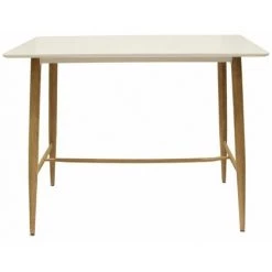 Paris Prix - Table De Bar Scandinave "illinois" 115cm Blanc