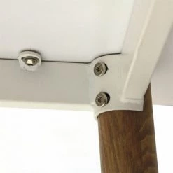 Paris Prix - Table De Bar Scandinave "illinois" 115cm Blanc -Table haute et bar Soldes 33675187 4