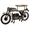 Paris Prix - Table De Bar Design "motocyclette" 200cm Gris -Table haute et bar Soldes 33675859 1