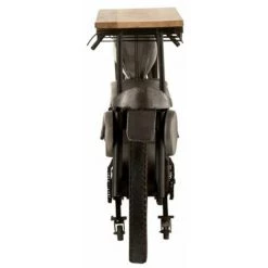 Paris Prix - Table De Bar Design "motocyclette" 200cm Gris 11 Paris Prix - Table De Bar Design "motocyclette" 200cm Gris -Table haute et bar Soldes 33675859 5