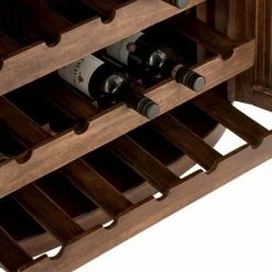 Paris Prix - Meuble De Bar Range-bouteilles "reyi" 164cm Marron -Table haute et bar Soldes 33677173 5