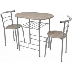 ASUPERMALL Ensemble De Meuble Pour Salle A Manger MDF -Table haute et bar Soldes 33851500 2