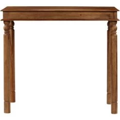 ASUPERMALL Table De Bar Bois Massif De Sesham 120 X 60 X 107 Cm -Table haute et bar Soldes 33851608 4