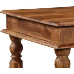 ASUPERMALL Table De Bar Bois Massif De Sesham 120 X 60 X 107 Cm -Table haute et bar Soldes 33851608 5