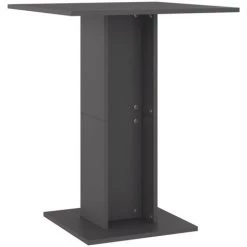 TRUE DEAL Table De Bistro Gris 60x60x75 Cm Aggloméré -Table haute et bar Soldes 34879143 2