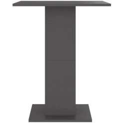TRUE DEAL Table De Bistro Gris 60x60x75 Cm Aggloméré -Table haute et bar Soldes 34879143 5