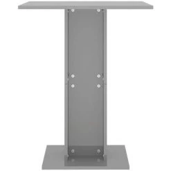 TRUE DEAL Table De Bistro Gris Brillant 60x60x75 Cm Aggloméré -Table haute et bar Soldes 34879162 4