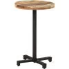 ASUPERMALL Table De Bistro Ronde Ø50x75 Cm Bois De Recuperation Massif -Table haute et bar Soldes 34966522 1