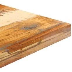 ASUPERMALL Table De Bistro Carree 70x70x75 Cm Bois De Recuperation Massif -Table haute et bar Soldes 34966525 5