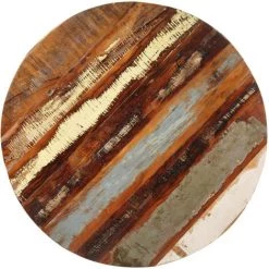 ASUPERMALL Table De Bistro Ronde Ø70x75 Cm Bois De Recuperation Massif 10 ASUPERMALL Table De Bistro Ronde Ø70x75 Cm Bois De Recuperation Massif -Table haute et bar Soldes 34966526 4