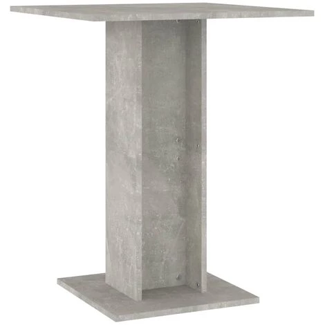 TRUE DEAL Table De Bistro Gris Béton 60x60x75 Cm Aggloméré 4 TRUE DEAL Table De Bistro Gris Béton 60x60x75 Cm Aggloméré – Image 2