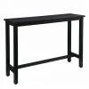 HELLOSHOP26 Table De Bar Moderne Modèle Noir - Noir -Table haute et bar Soldes 35570358 1