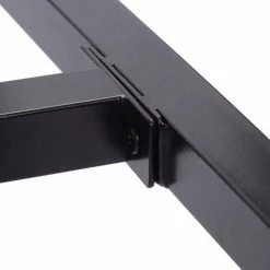 HELLOSHOP26 Table Bistrot 110 Cm En Bois Avec Structure En Métal - Bois -Table haute et bar Soldes 35570436 4