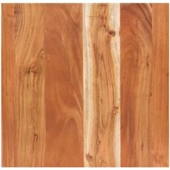 Table De Bar Au Bord Naturel 50x50x110 Cm Bois D'acacia Massif VidaXL -Table haute et bar Soldes 35814203 3