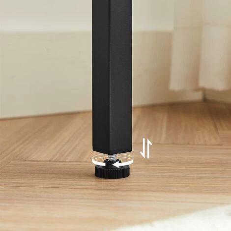 SONGMICS VASAGLE Table De Bar, Table Haute Fine, Table De Cuisine, Table De Salle à Manger, Avec Cadre Métallique Robuste, 100 X 40 X 90 Cm, Montage Facile, Style Industriel, Grège Et Noir LBT010B02 - Grège Et Noir 6 SONGMICS VASAGLE Table De Bar, Table Haute Fine, Table De Cuisine, Table De Salle à Manger, Avec Cadre Métallique Robuste, 100 X 40 X 90 Cm, Montage Facile, Style Industriel, Grège Et Noir LBT010B02 - Grège Et Noir – Image 4