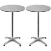 DEUBA 2x Table De Bar Pliable 2 En 1 Alu Hauteur Réglable - 70cm/115cm- Cuisine Jardin 1 DEUBA 2x Table De Bar Pliable 2 En 1 Alu Hauteur Réglable - 70cm/115cm- Cuisine Jardin -Table haute et bar Soldes 36229137 1