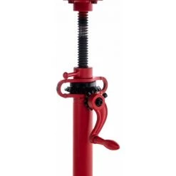 DéCOSHOP26 Table Haute En Bois Massif Et Métal Rouge Vieilli Hauteur Réglable Style Industriel - Rougeed -Table haute et bar Soldes 36789984 4