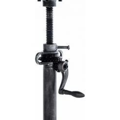 DéCOSHOP26 Table Haute En Bois Massif Et Métal Argenté Hauteur Réglable Style Industriel - Argentéer -Table haute et bar Soldes 36789988 5