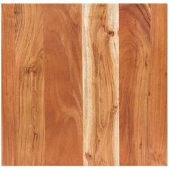 ASUPERMALL Table De Bar Au Bord Naturel 50x50x110 Cm Bois D'acacia Massif -Table haute et bar Soldes 36816376 3