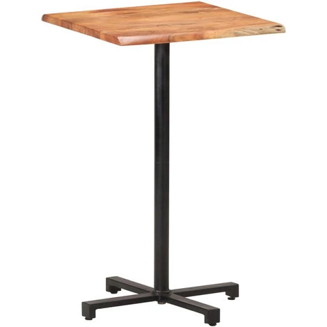 ASUPERMALL Table De Bar Au Bord Naturel 60x60x110 Cm Bois D'acacia Massif 3 ASUPERMALL Table De Bar Au Bord Naturel 60x60x110 Cm Bois D'acacia Massif