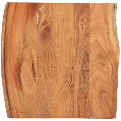 ASUPERMALL Table De Bar Au Bord Naturel 60x60x110 Cm Bois D'acacia Massif 5 ASUPERMALL Table De Bar Au Bord Naturel 60x60x110 Cm Bois D'acacia Massif – Image 3