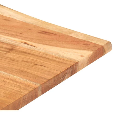 ASUPERMALL Table De Bar Au Bord Naturel 60x60x110 Cm Bois D'acacia Massif 6 ASUPERMALL Table De Bar Au Bord Naturel 60x60x110 Cm Bois D'acacia Massif – Image 4