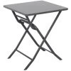Table Bistro Central Park Stacy En Acier Anthracite 60x60cm - Gris -Table haute et bar Soldes 37011803 1
