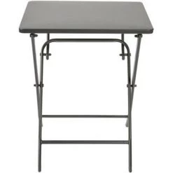 Table Bistro Central Park Stacy En Acier Anthracite 60x60cm - Gris -Table haute et bar Soldes 37011803 2