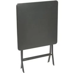 Table Bistro Central Park Stacy En Acier Anthracite 60x60cm - Gris -Table haute et bar Soldes 37011803 3